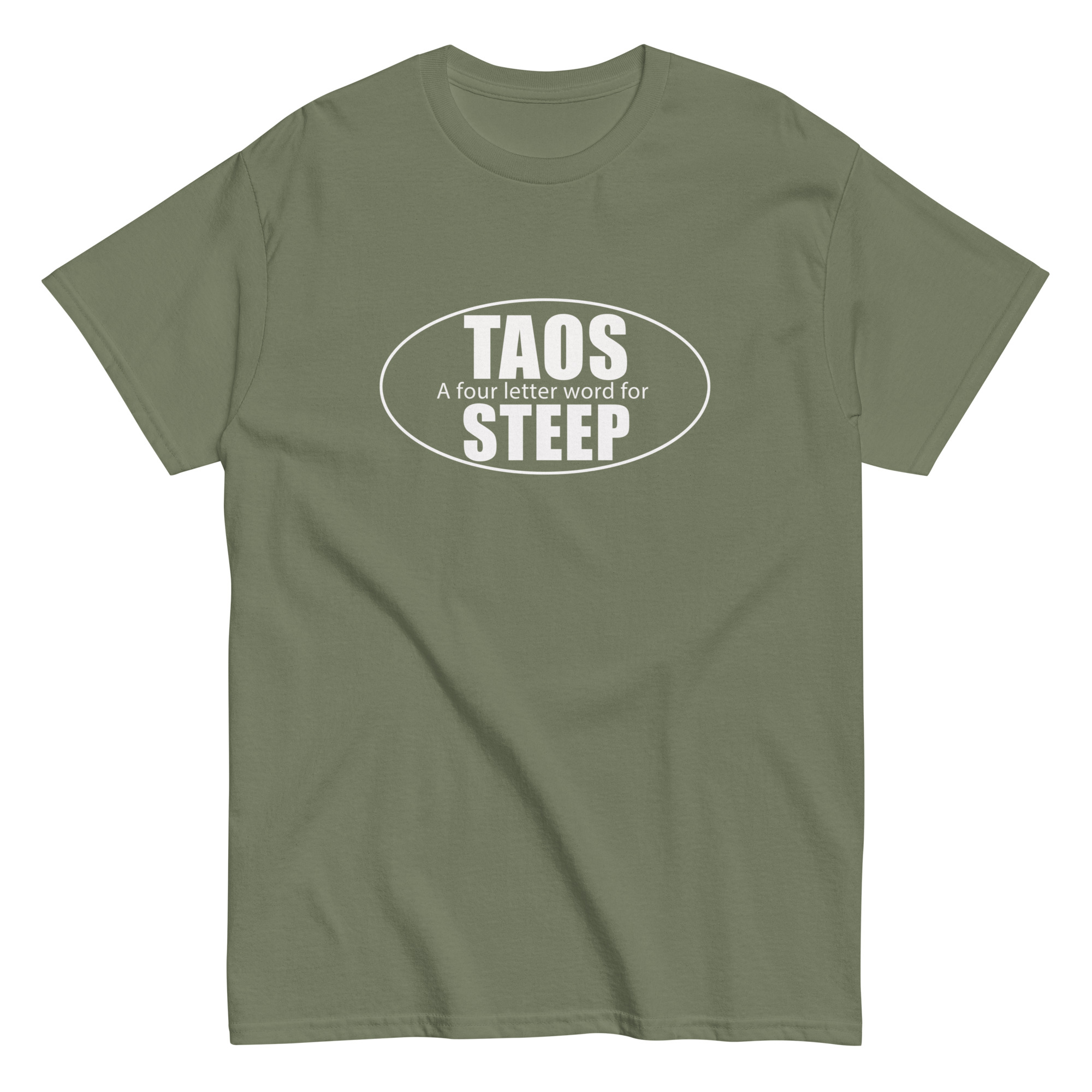 Taos 4 Letter Word for Steep Unisex classic tee - Image 10