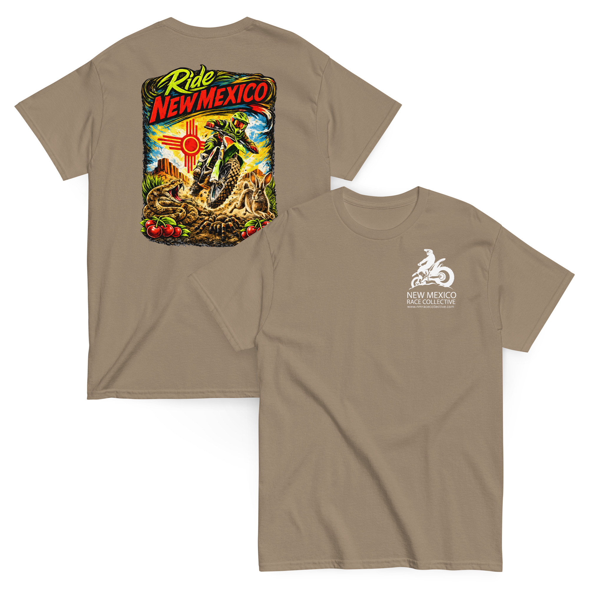 ChokeCherry- Ride New Mexico Motocross - New Mexico Race Collective Unisex classic tee - Image 15
