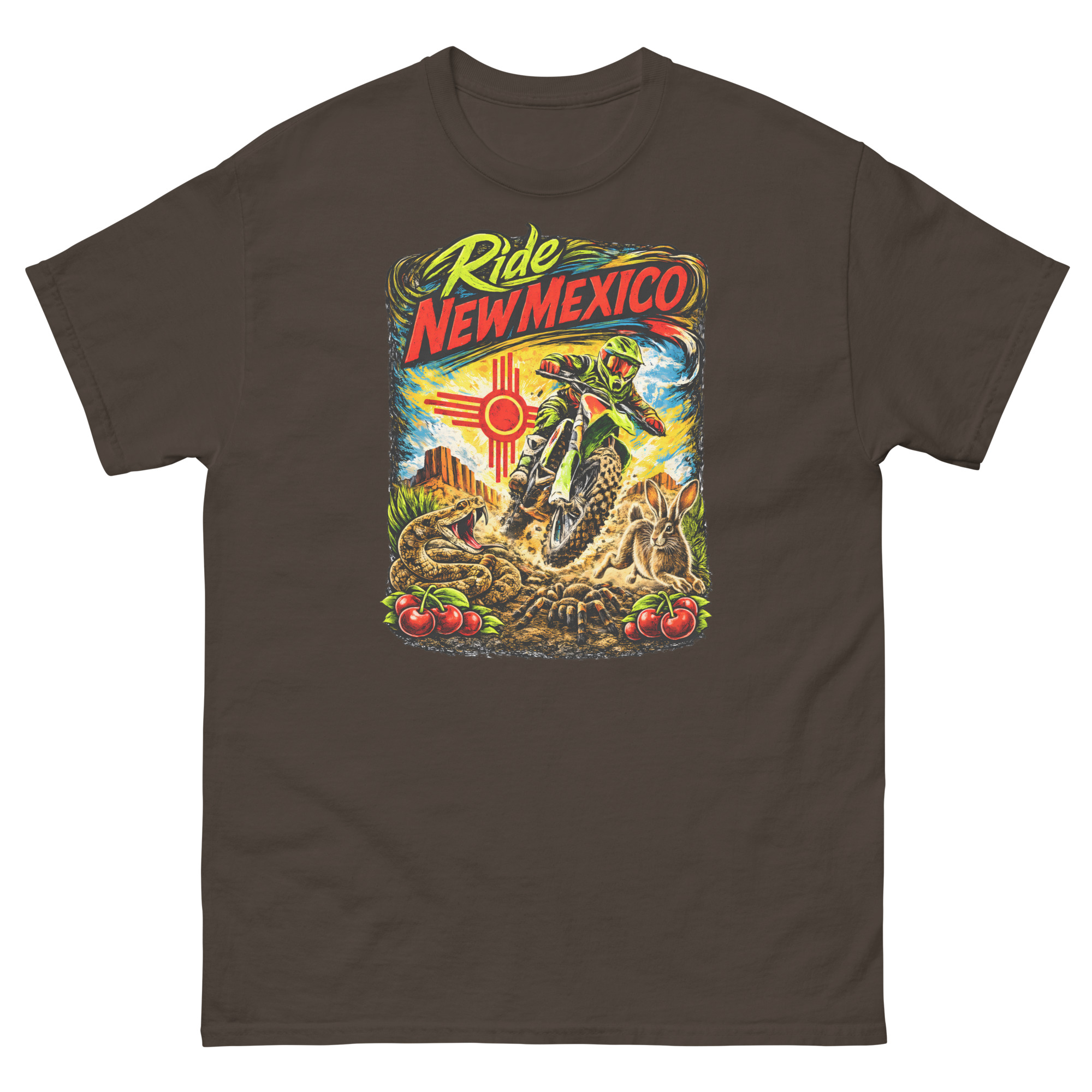 ChokeCherry - Ride New Mexico Motocross Unisex classic tee - Image 4