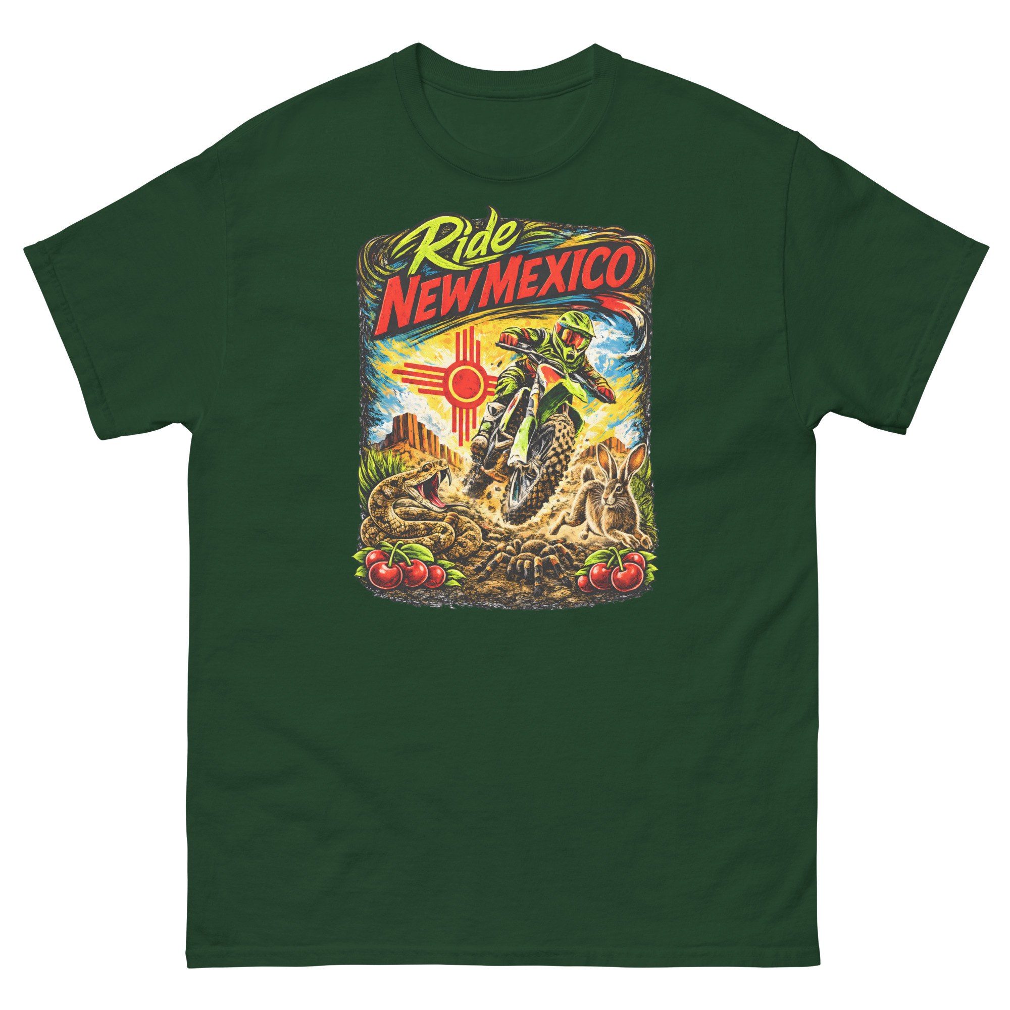 ChokeCherry - Ride New Mexico Motocross Unisex classic tee - Image 3