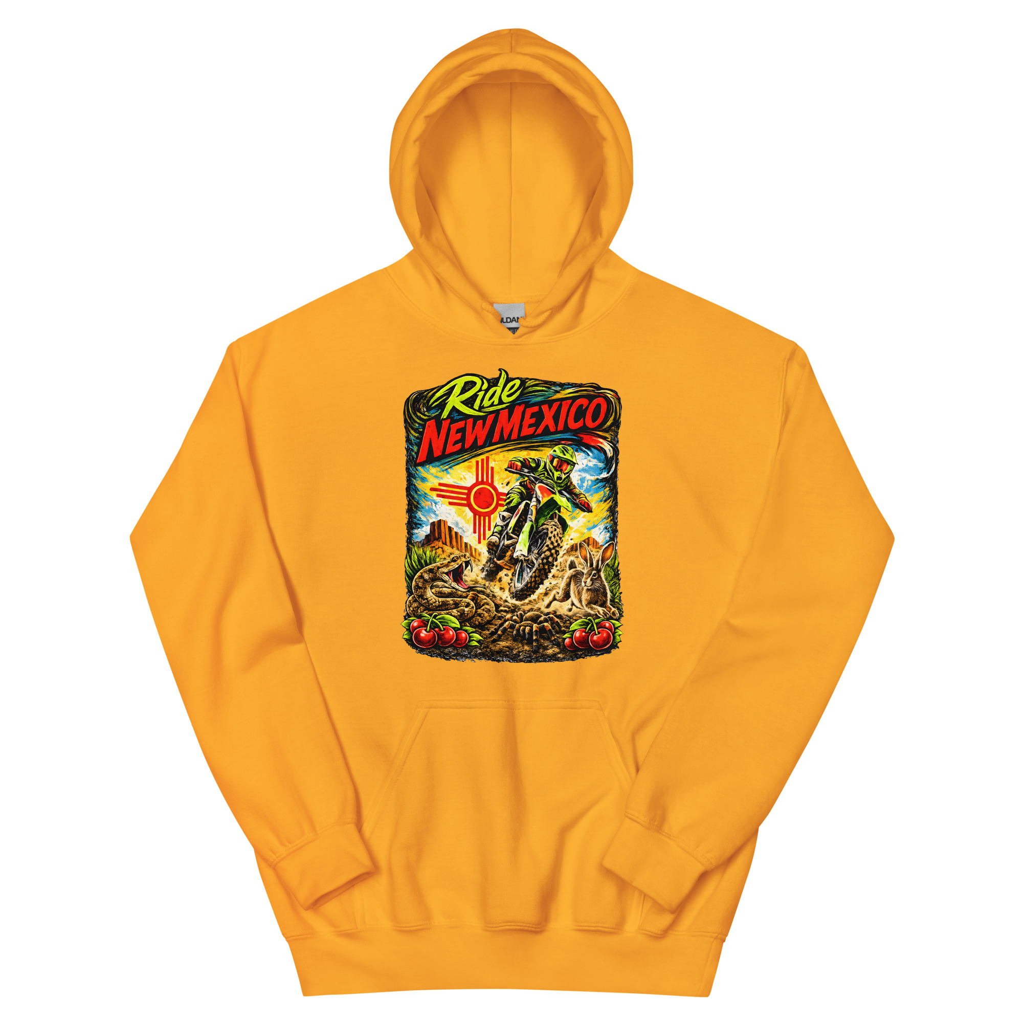 Chokecherry- Ride New Mexico Motocross Hoodie- Unisex Hoodie - Image 15