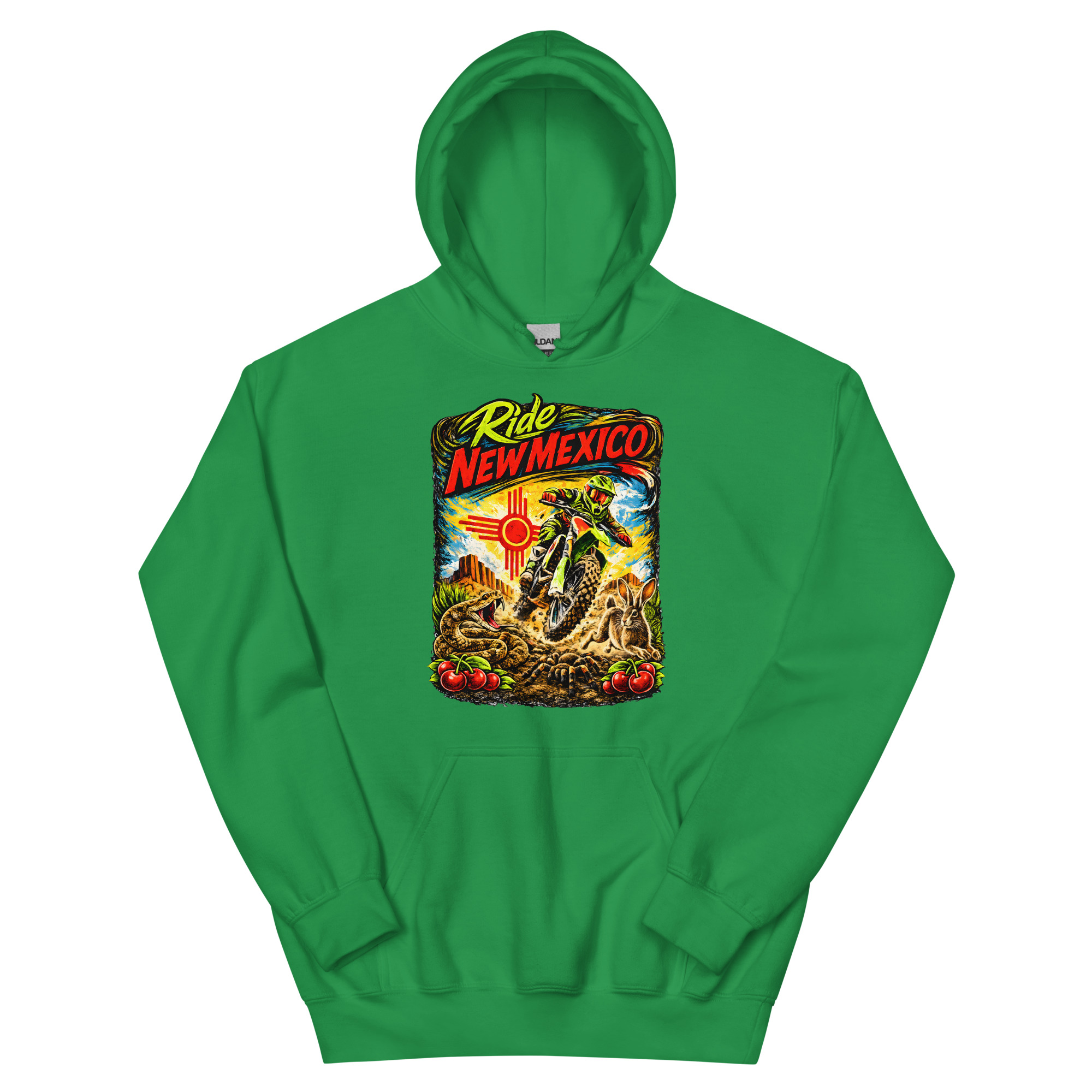 Chokecherry- Ride New Mexico Motocross Hoodie- Unisex Hoodie - Image 11