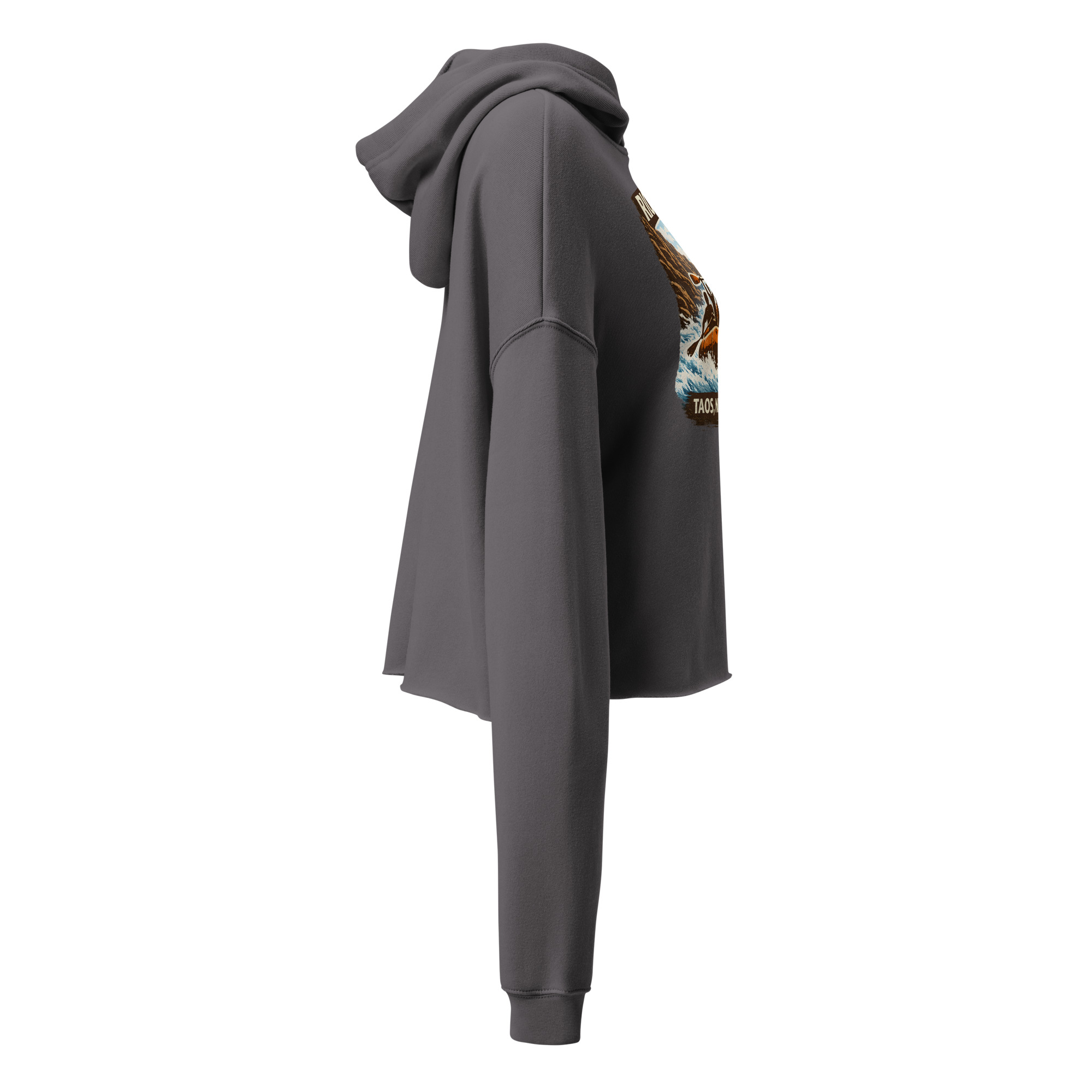 Rafting Rio Grande Taos, New Mexico - Crop Hoodie - Image 16