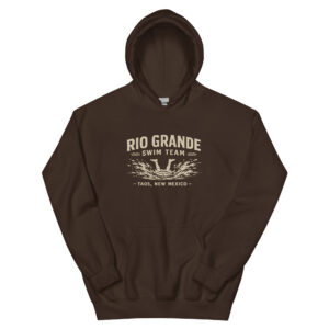 Rio Grande Swim Team, Taos, New Mexico Unisex Hoodie AVAILABLE IN MULTIPLE COLORS —TAP to CHOOSE COLOR