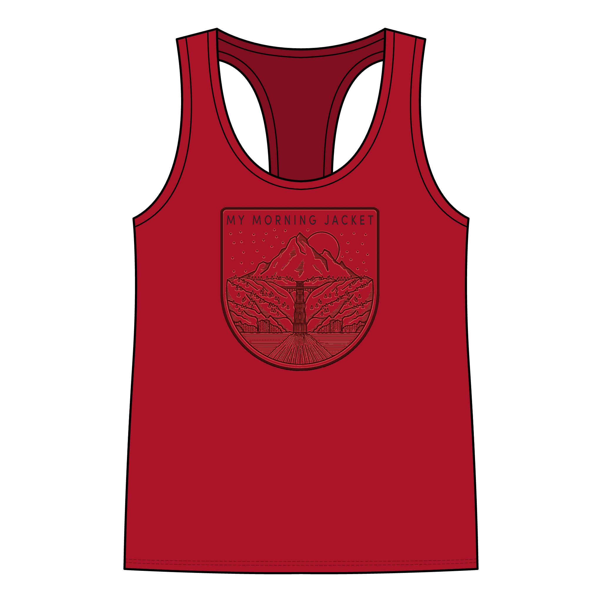 My Morning Jacket Mountain Badge Racerback Tank - Image 12