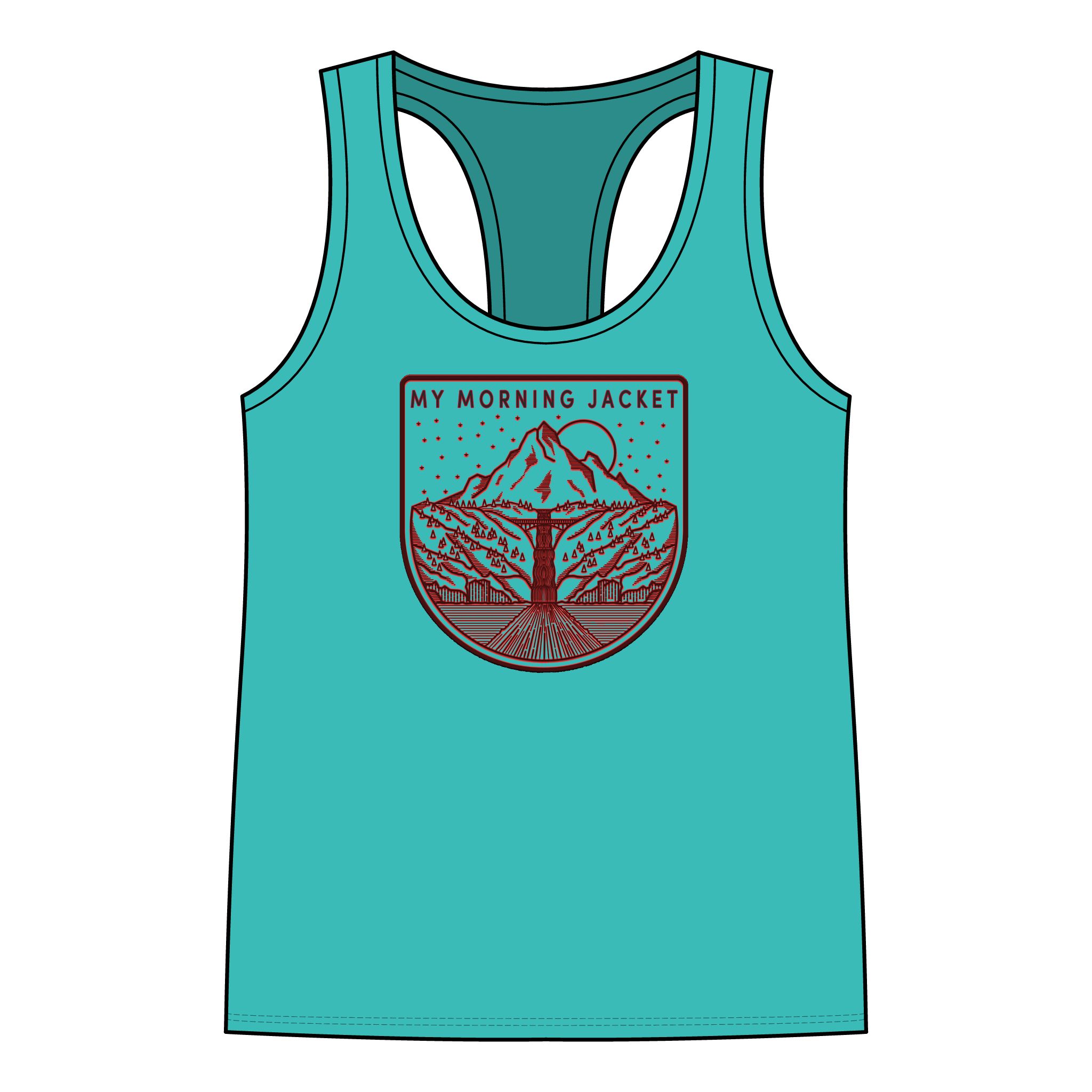 My Morning Jacket Mountain Badge Racerback Tank - Image 3