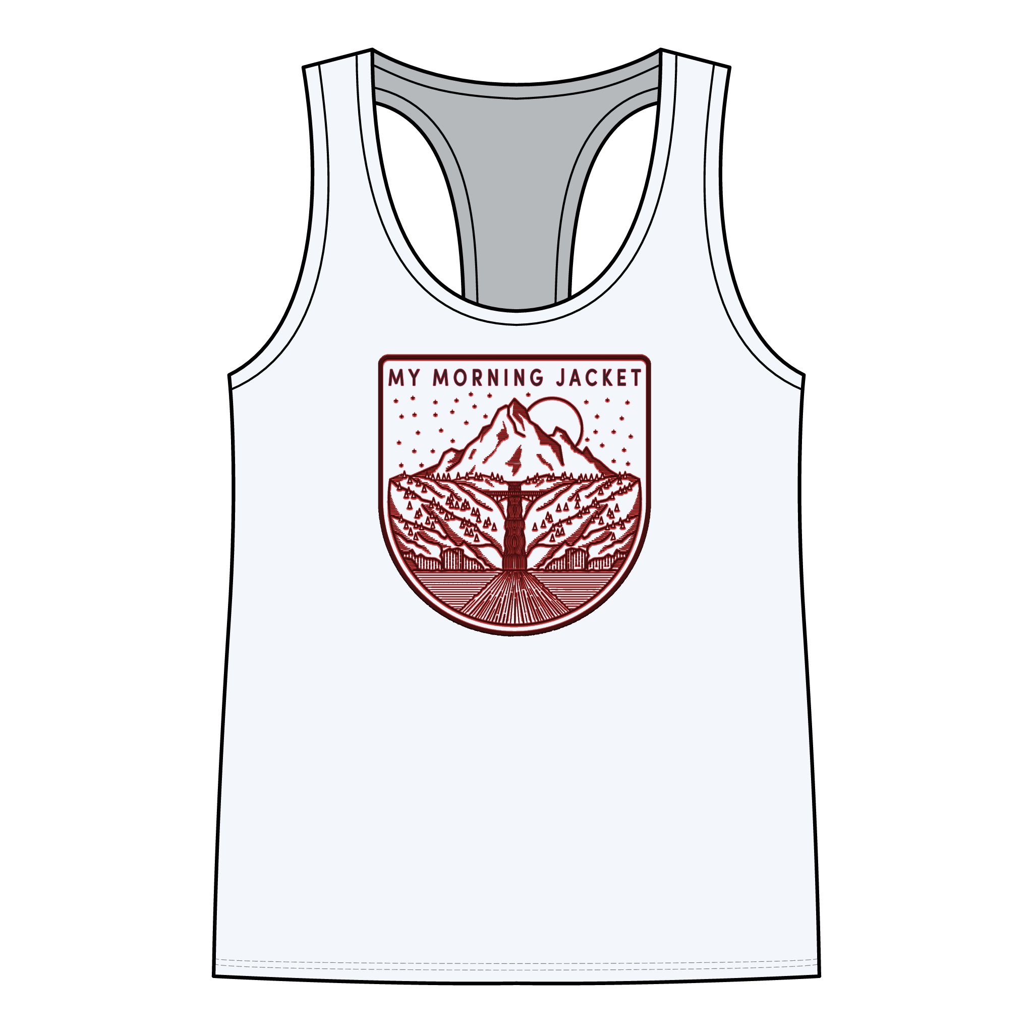 My Morning Jacket Mountain Badge Racerback Tank - Image 4