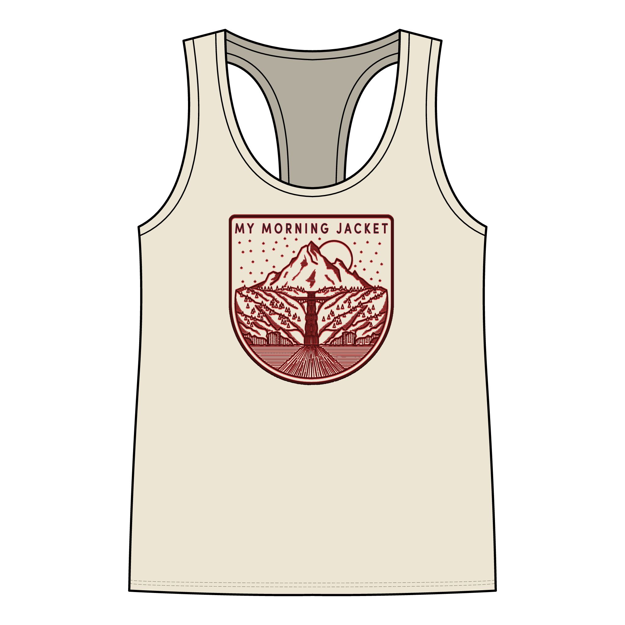 My Morning Jacket Mountain Badge Racerback Tank