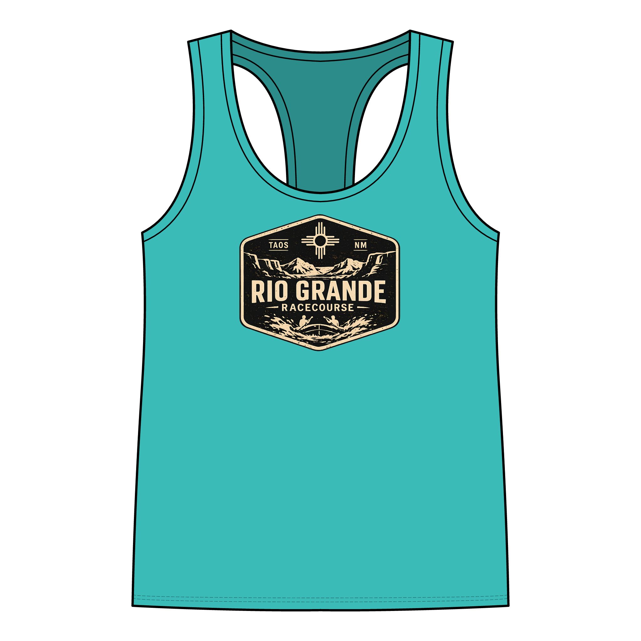 A Rio Grande Racecourse tank womens AVAILABLE IN MULTIPLE COLORS —TAP to CHOOSE COLOR