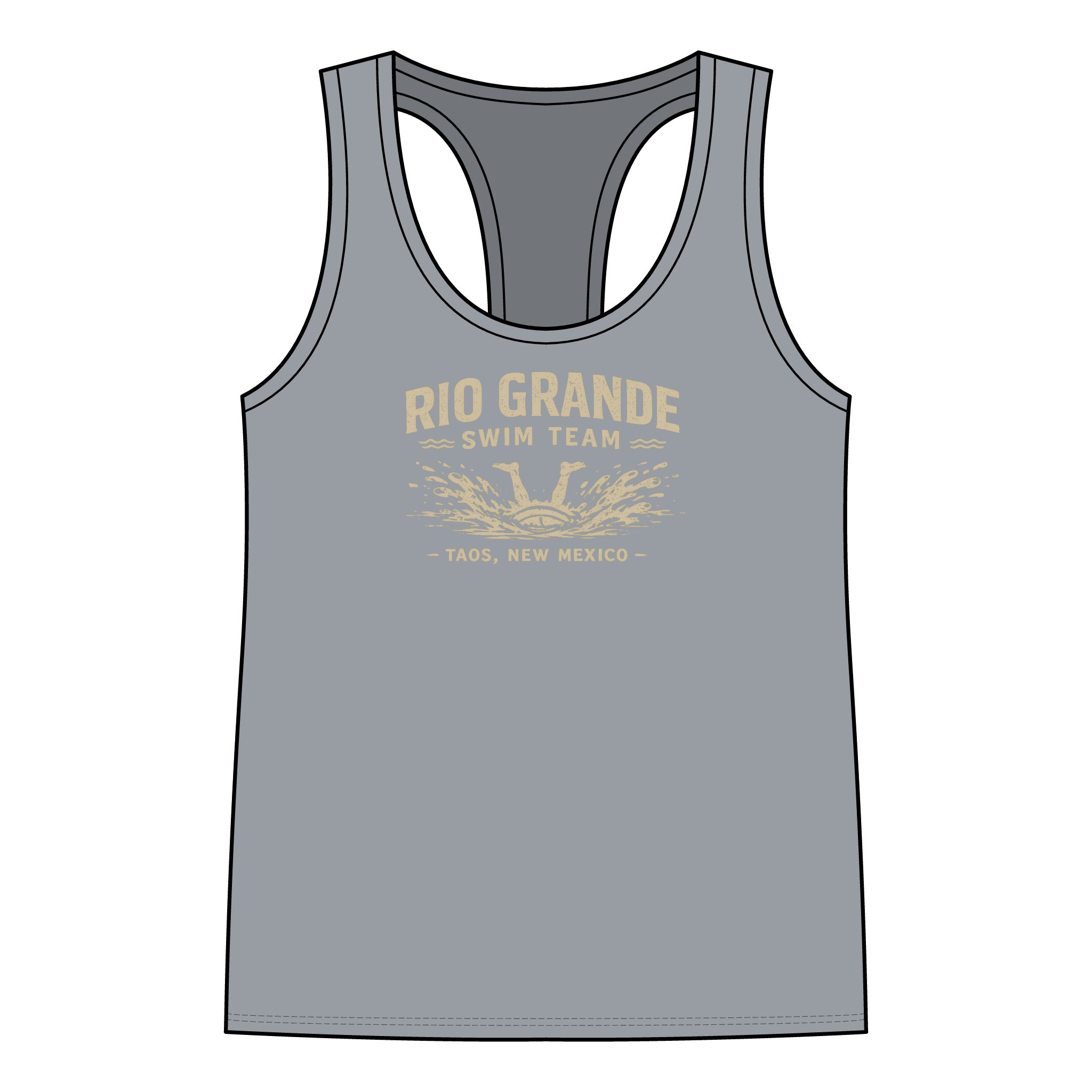A Rio Grande Swim Team Tank Womens AVAILABLE IN MULTIPLE COLORS —TAP to CHOOSE COLOR - Image 4