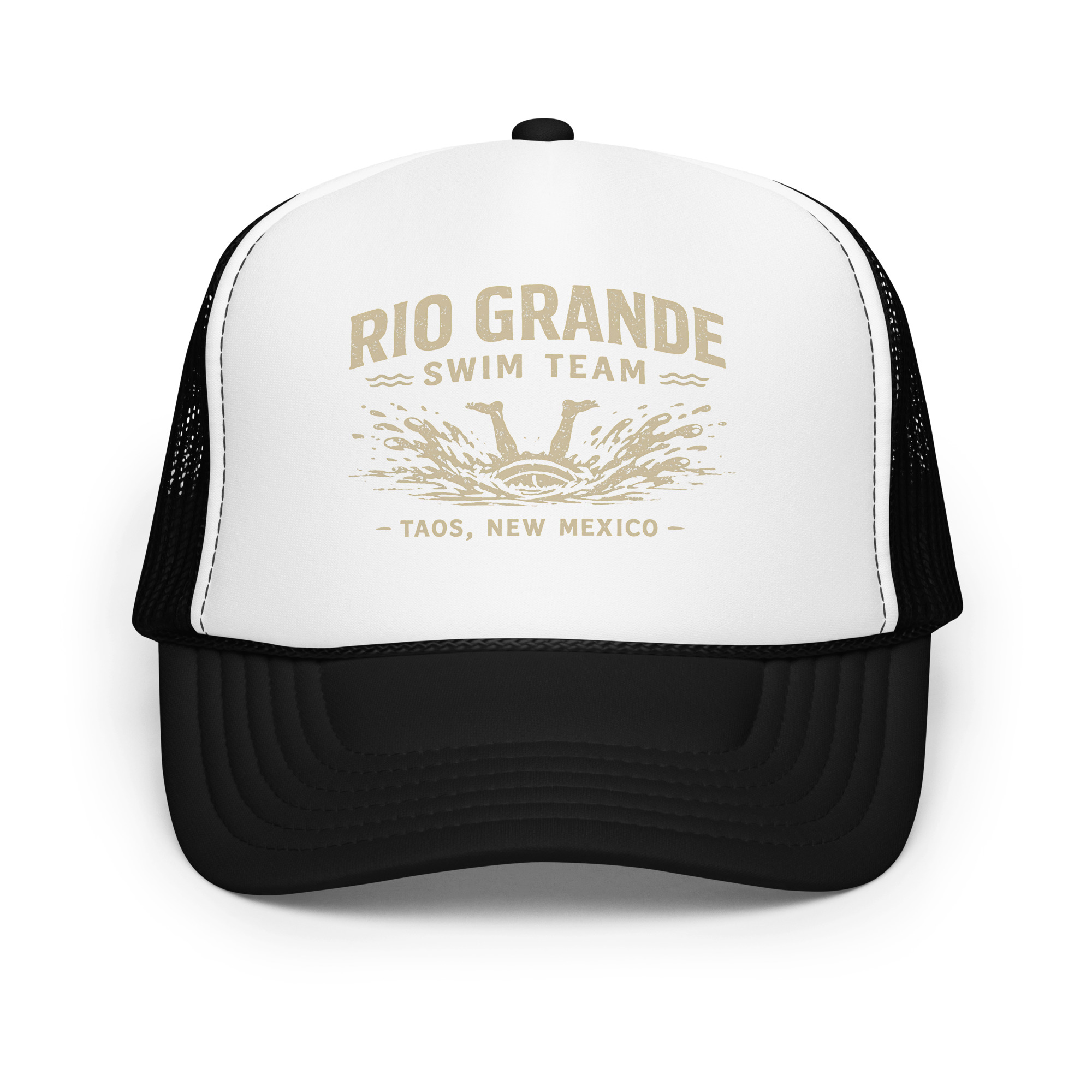 A Rio Grande Swim Team Foam trucker hat - Image 11