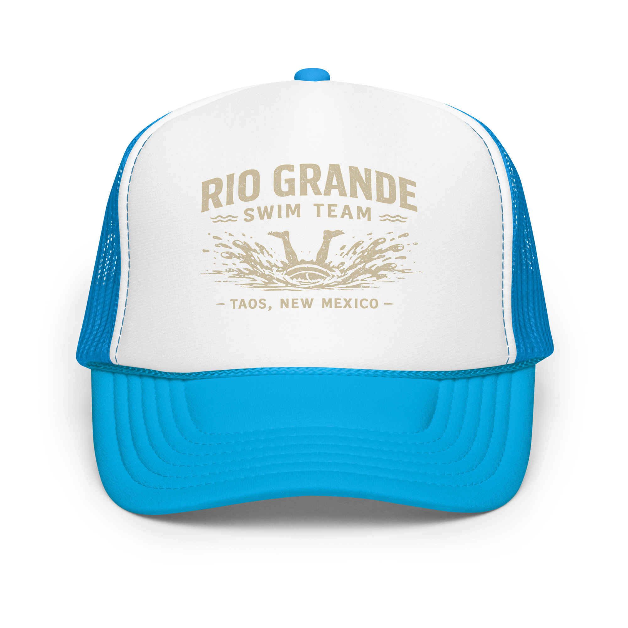 A Rio Grande Swim Team Foam trucker hat - Image 9