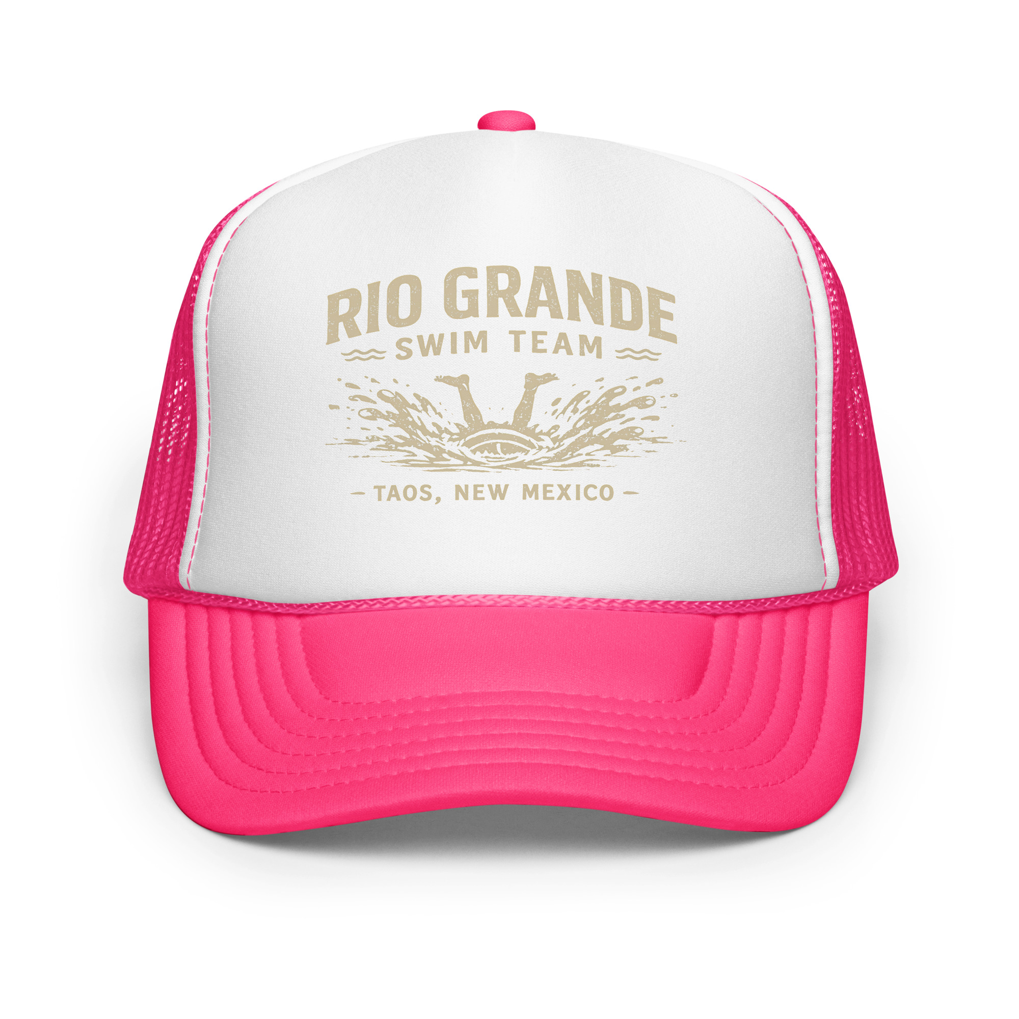 A Rio Grande Swim Team Foam trucker hat - Image 7