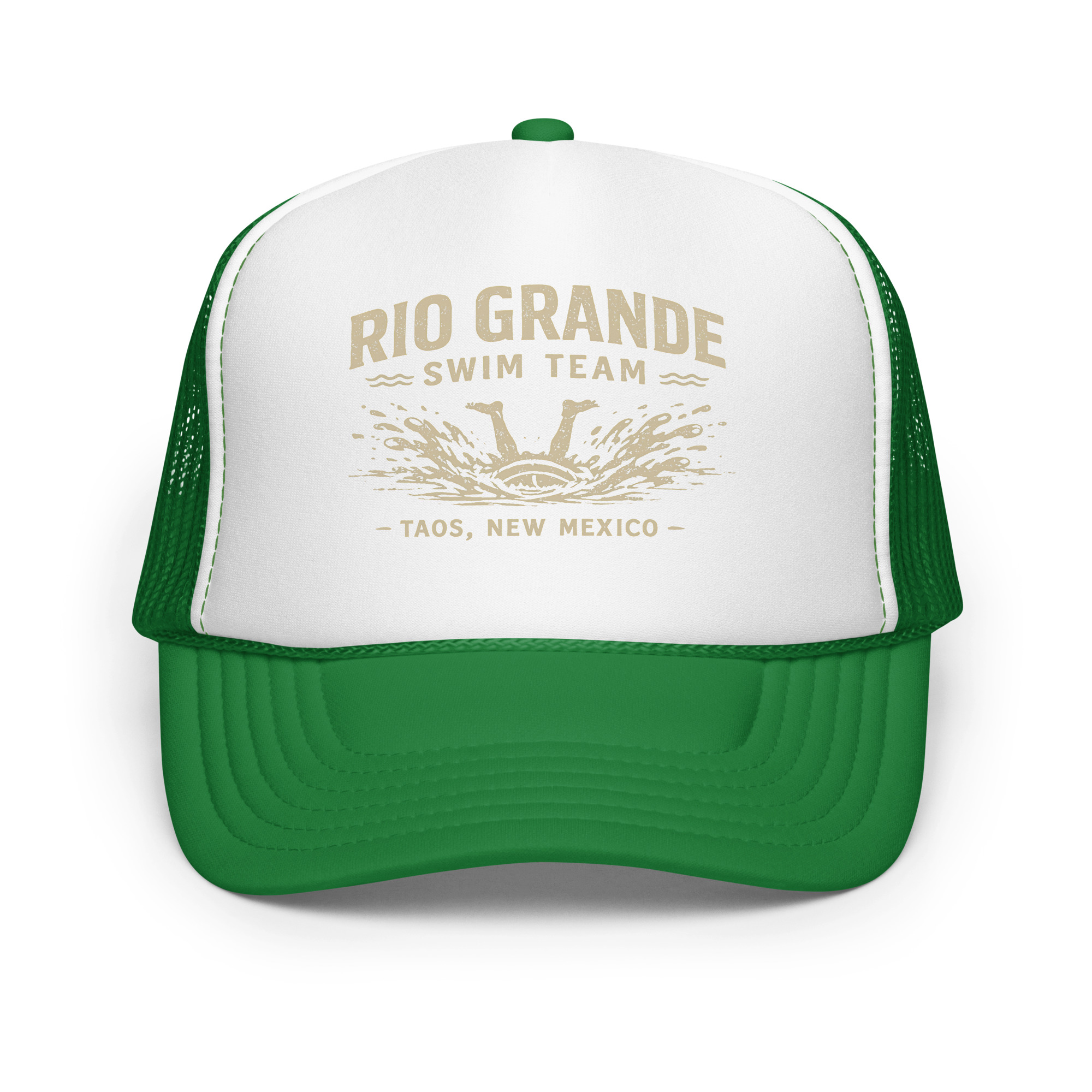 A Rio Grande Swim Team Foam trucker hat - Image 8