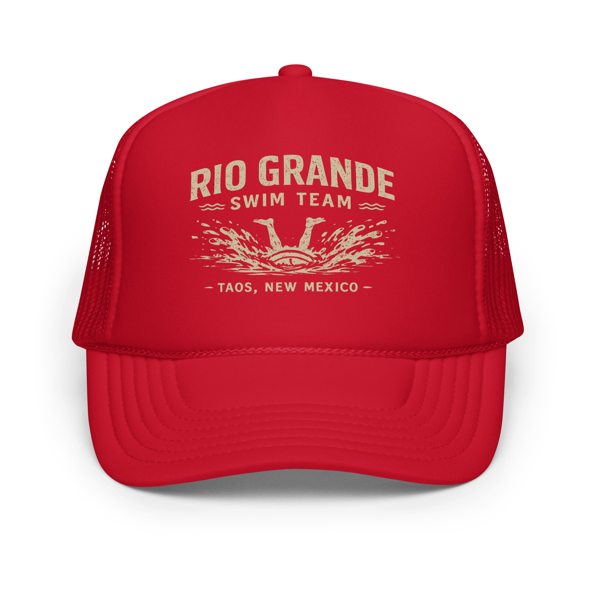 A Rio Grande Swim Team Foam trucker hat - Image 5