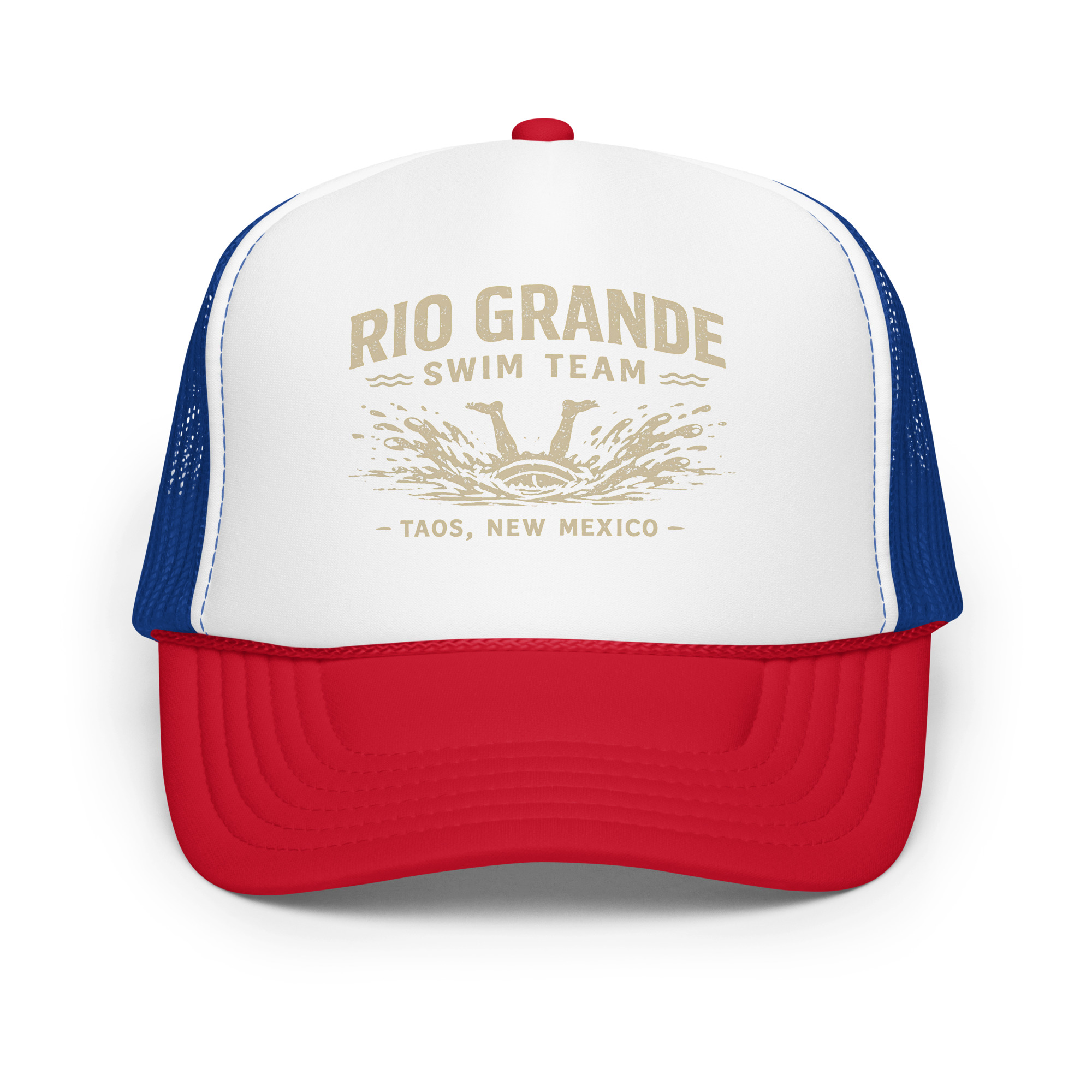 A Rio Grande Swim Team Foam trucker hat - Image 12