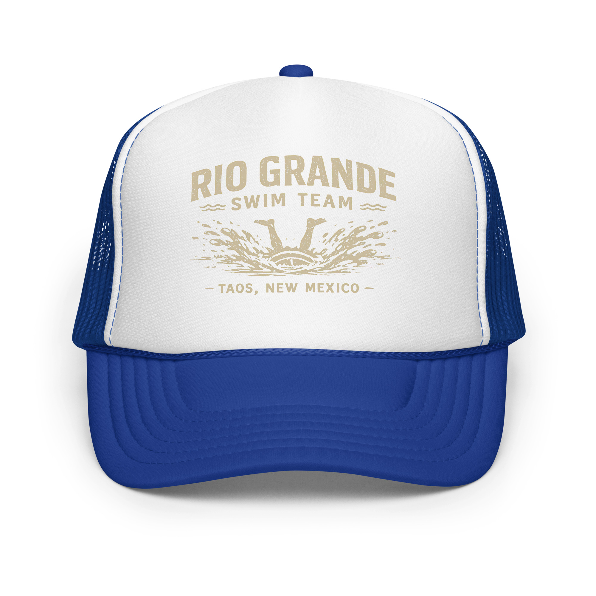 A Rio Grande Swim Team Foam trucker hat - Image 6