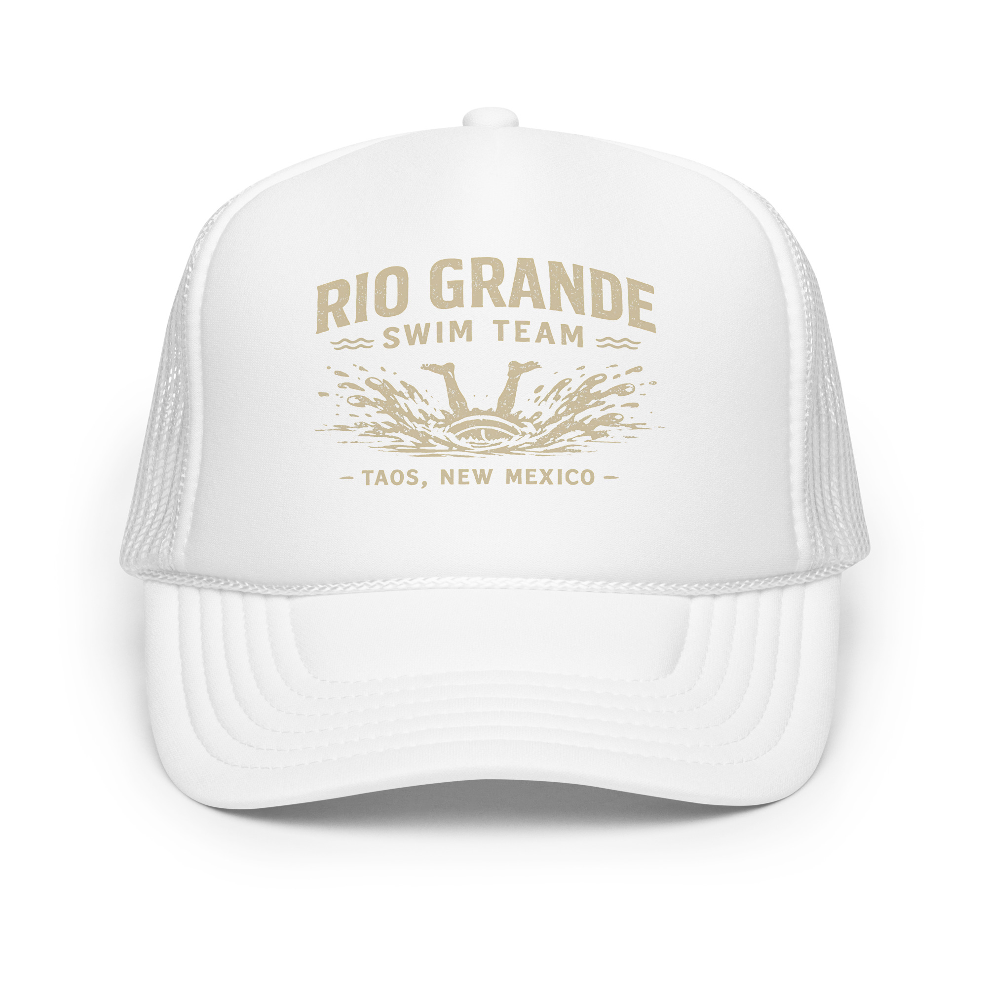 A Rio Grande Swim Team Foam trucker hat - Image 13