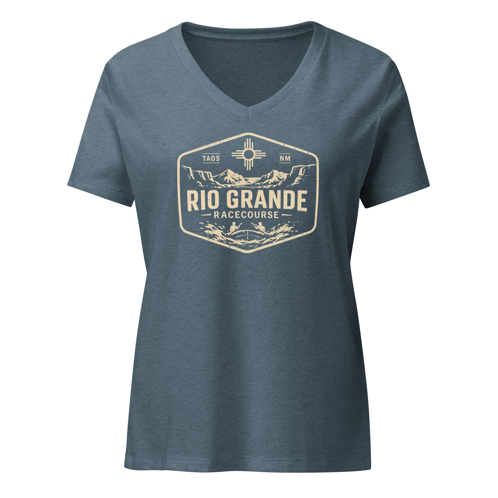 A Rio Grande Racecourse Women’s relaxed v-neck t-shirt AVAILABLE IN MULTIPLE COLORS —TAP to CHOOSE COLOR - Image 5