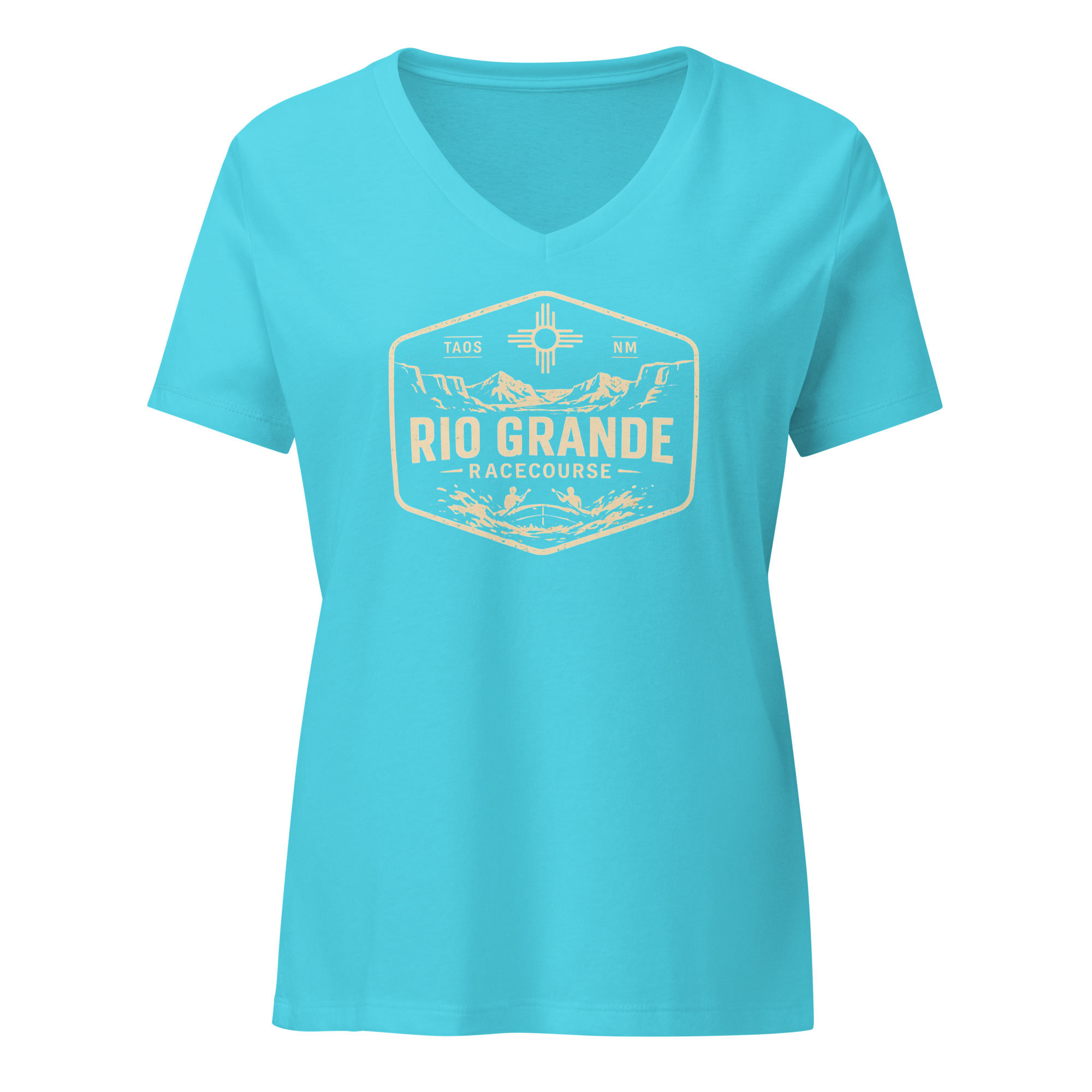 A Rio Grande Racecourse Women’s relaxed v-neck t-shirt AVAILABLE IN MULTIPLE COLORS —TAP to CHOOSE COLOR - Image 7