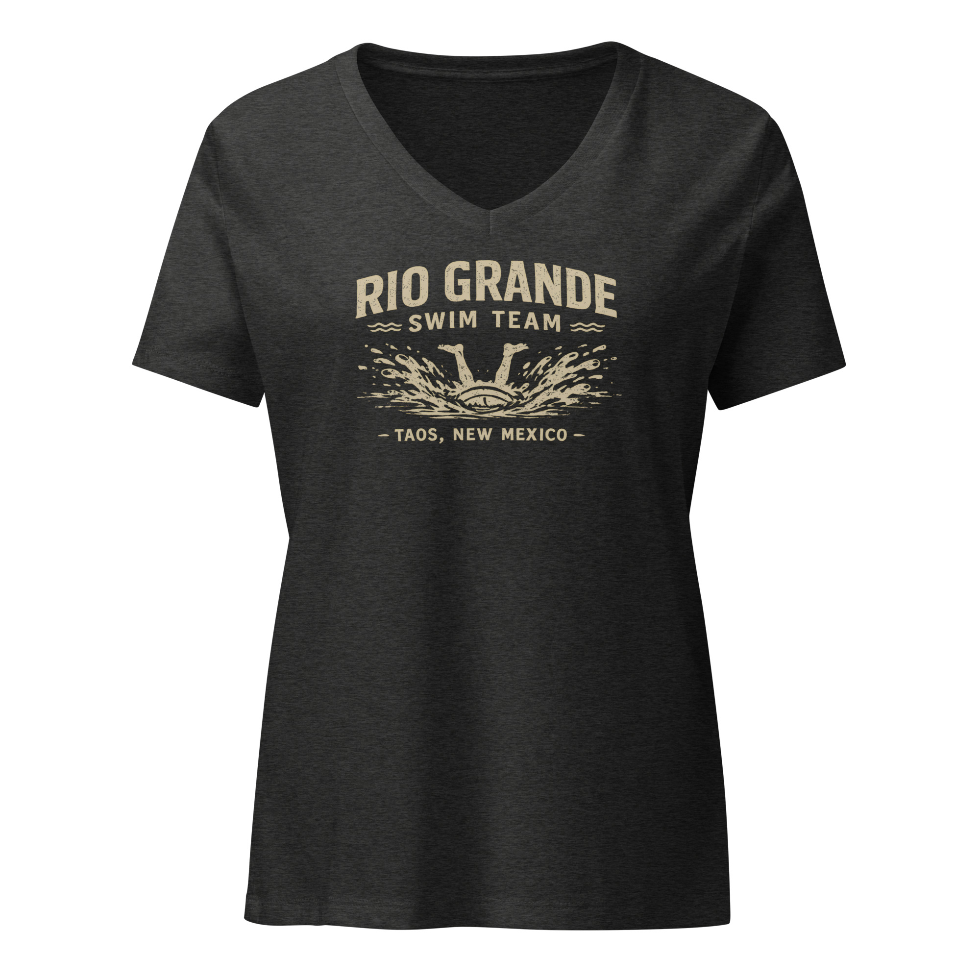 Rio Grande Swim Team Taos, New Mexico Women’s relaxed v-neck t-shirt AVAILABLE IN MULTIPLE COLORS —TAP to CHOOSE COLOR - Image 4