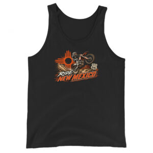 Ride New Mexico Route 66 Desert Challenge Unisex Tank Top— AVAILABLE IN MULTIPLE COLORS —TAP to CHOOSE COLOR