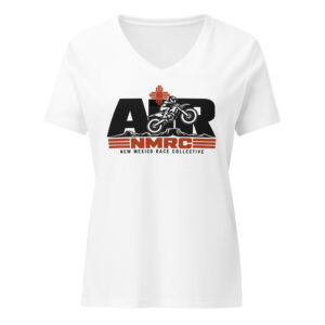 AIR NMRC: New Mexico Race Collective Air Women’s relaxed v-neck t-shirt AVAILABLE IN MULTIPLE COLORS —TAP to CHOOSE COLOR